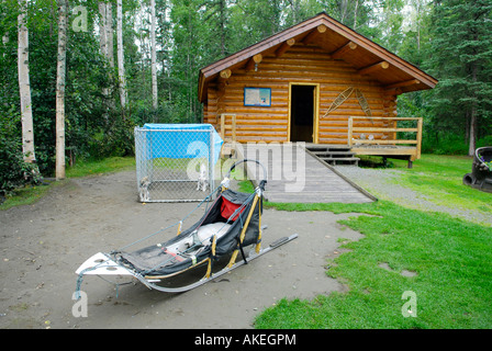 Joe Redington Vater Iditarod Trail Race Trailrace Hundeschlitten Hund Schlitten Museum Wasilla Alaska AK U S Sport Wettbewerb Gedächtnisrennen Stockfoto