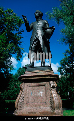 Denkmal Für Den Philosophen Immanuel Kant (1724-1804) von Harald Haacke 1992 Nach der Im Weltkrieg Verlorengegangenen Original Stockfoto