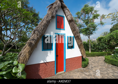 Santana-Style House, botanische Gärten, Funchal, Madeira, Portugal Stockfoto