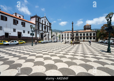 Praca Municipio (Hauptplatz), Funchal, Madeira, Portugal Stockfoto