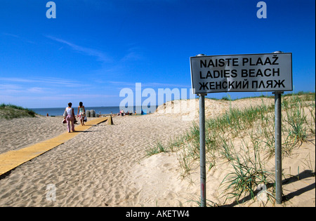 Estland, Pärnu (Pernau), Ladies beach Stockfoto