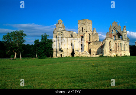 Estland, Haapsalu (Hapsal), Ruine des Herrenhauses Ungru Stockfoto