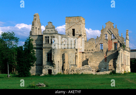 Estland, Haapsalu (Hapsal), Ruine des Herrenhauses Ungru Stockfoto