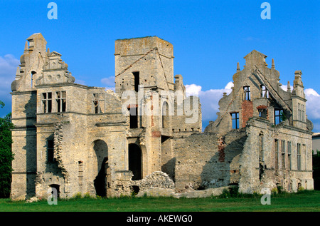 Estland, Haapsalu (Hapsal), Ruine des Herrenhauses Ungru Stockfoto