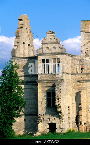 Estland, Haapsalu (Hapsal), Ruine des Herrenhauses Ungru Stockfoto