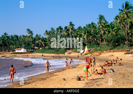 Indien, Goa, Bezirk Bardez, Anjuna, bin Anjuna Strand Stockfoto