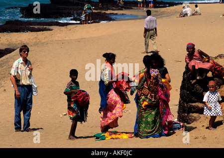 Indien, Goa, Bezirk Bardez, Anjuna, bin Hippie-Flohmarkt Stockfoto