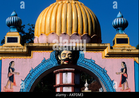 Indien, Goa, Bezirk Bardez, Anjuna, Hindu-Tempel Stockfoto