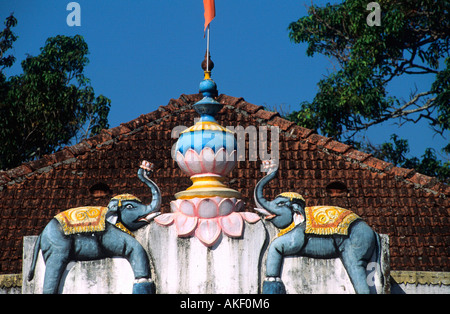 Indien, Goa, Bezirk Bardez, Anjuna, Hindu-Tempel Stockfoto