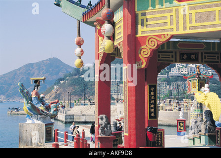 Tempel in Repluse Bay, Hong Kong Stockfoto