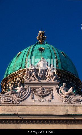 Wien 1, Michaelerplatz, findet am Michaelertrakt (Nordfassade der Hofburg), Blick Vom Inneren Burghof Stockfoto