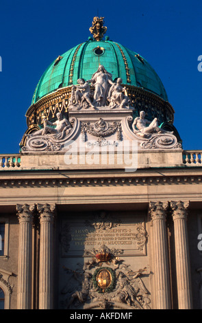 Wien 1, Michaelerplatz, findet am Michaelertrakt (Nordfassade der Hofburg), Blick Vom Inneren Burghof Stockfoto