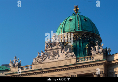 Wien 1, Michaelerplatz, findet am Michaelertrakt (Nordfassade der Hofburg), Blick Vom Inneren Burghof Stockfoto