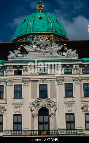 Wien, findet am Michaelertrakt der Hofburg, Blick Vom Inneren Burghof (Amalienhof) Über Den Reichskanzleitrakt Auf sterben findet bin Stockfoto