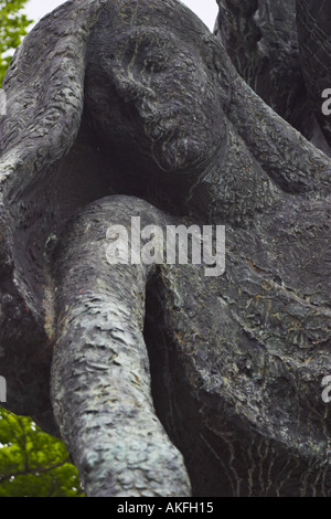 Detail aus der Kinder von Lir Skulptur im Garten des Gedenkens Parnell Square Dublin Stockfoto