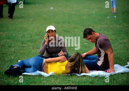 Das Donauinselfest ist ein jährliches Open-Air-freie Musik-Festival in Wien, Österreich Stockfoto