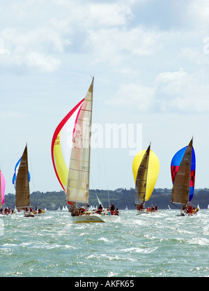 Yacht-Rennen Cowes 2005 Stockfoto