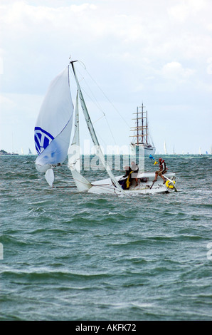 Yacht-Rennen in Cowes 2005 Stockfoto