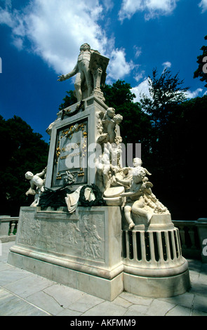 Österrreich, Wien i., Burggarten, Mozart-Denkmal Stockfoto