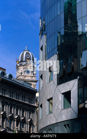 Österreich, Wien, Stephansplatz, Blick Vom von Hans Hollein Entworfenem Haas-Haus Auf Haus 'm Graben Stockfoto