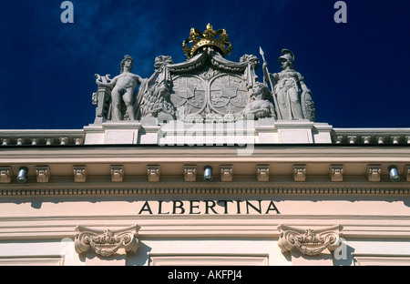 Österreich, Wien 1, Albertinaplatz, Palais Erzherzog Albrecht (Albertina) Stockfoto