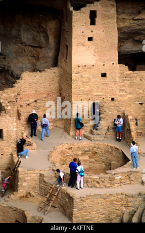 USA, Colorado, Mesa Verde Nationalpark, Cliff Palace Stockfoto