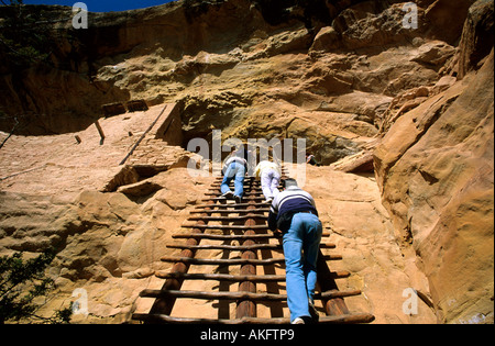 USA, Colorado, Mesa Verde Nationalpark, Balcony House Stockfoto