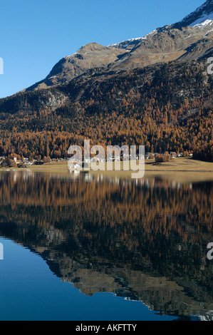 Silser See, Engadin, Schweiz, Europa Stockfoto