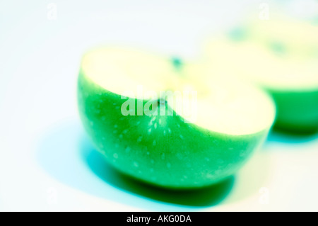 Frischer Apfel in Scheiben geschnitten Stockfoto