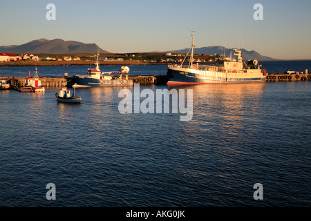 Trawler in Blönduos Stadt in Nordisland Fischerei Fischerei Stockfoto