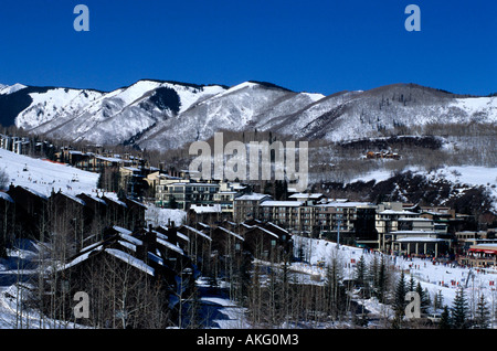 USA, Colorado, Aspen, Skiresort Snowmass at Aspen Stockfoto