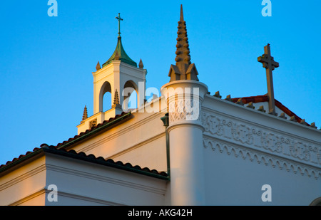 Detail des Daches auf Herz-Kapelle an der Loyola Marymount University Culver City California Vereinigte Staaten von Amerika Stockfoto