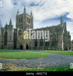 Kathedrale von Hereford, Herefordshire, England Stockfoto