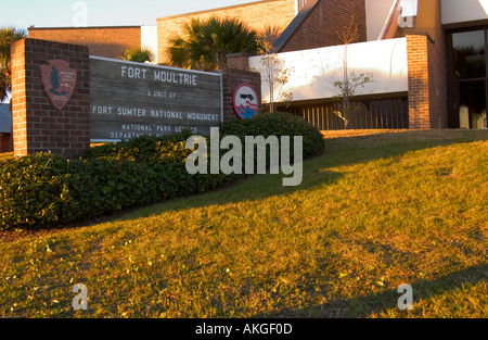 Fort Moultrie Narional Denkmal Sullivans Island South Carolina USA Stockfoto