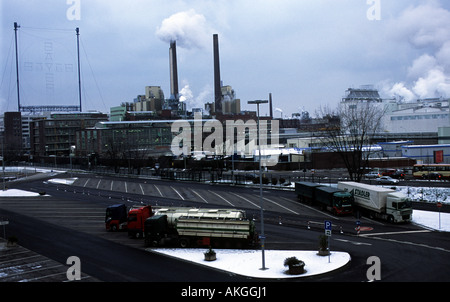 Bayer-Chemiewerk, Leverkusen, Nordrhein-Westfalen, Deutschland. Stockfoto