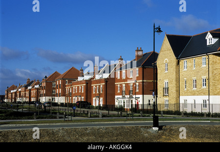 Neue Häuser auf der Ravenswood Estate, Ipswich, Suffolk, UK. Stockfoto