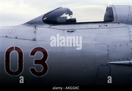 Cockpit einer russischen Mig-21 Fighter Jet Stockfoto