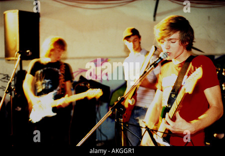 Amateur-pop-Band Vorformen in Solingen, Nord Rhein Westfalen, Deutschland. Stockfoto