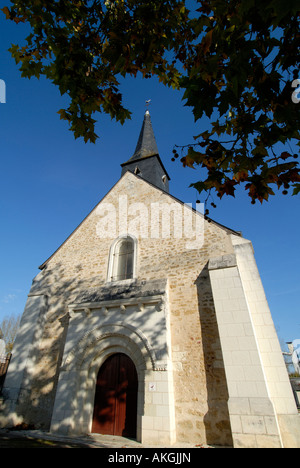 Kirche Saint-Hilaire, Arpheuilles, Indre, Frankreich. Stockfoto