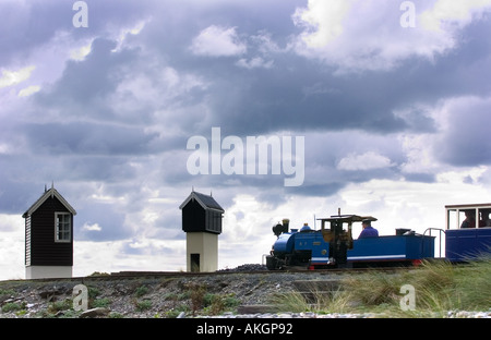 Sherpa eines leichten Züge auf Fairbourne Railway in der Nähe von Barmouth in Wales Stockfoto