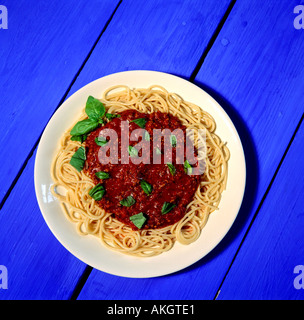 Spagetti bolognese Stockfoto