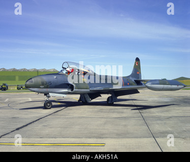 Lockheed T33 einmotorige militärische Trainingsflugzeug.   GAVM 2029-70 Stockfoto