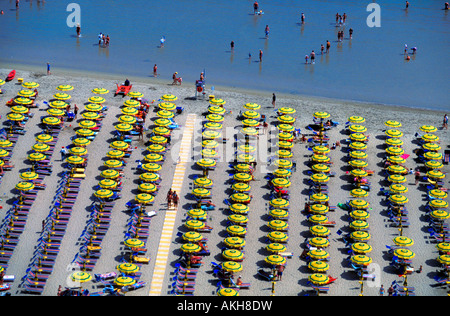 Luftaufnahme, Cesenatico, Emilia Romagna, Italien Stockfoto