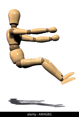 gelenkige Puppen Gliederpuppe Fährt fahren Stockfoto