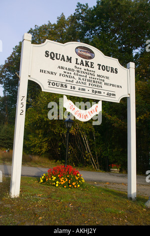 Squam Lake Touren wo On Golden Pond wurde gefilmt Holderness New Hampshire Stockfoto