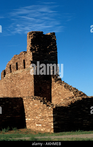 Salinal Pueblo Missionen Nationaldenkmal Abo Ruinen New Mexico San Gregorio de Abo Spanisch kolonialen Missionskirche Stockfoto