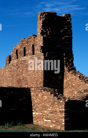 Salinal Pueblo Missionen Nationaldenkmal Abo Ruinen New Mexico San Gregorio de Abo Spanisch kolonialen Missionskirche Stockfoto