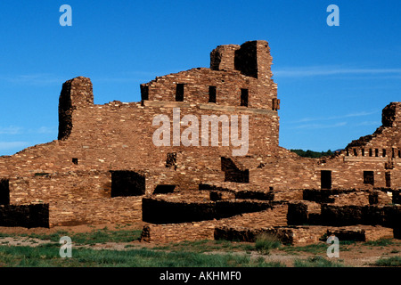 Salinal Pueblo Missionen Nationaldenkmal Abo Ruinen New Mexico San Gregorio de Abo Spanisch kolonialen Missionskirche Stockfoto