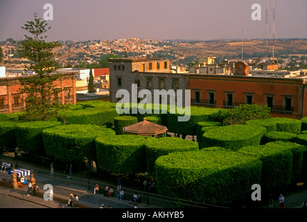 Jardin Principal, Garten, Central Plaza, Plaza, Hauptplatz, Stadt San Miguel de Allende, San Miguel de Allende, Guanajuato, Mexiko Stockfoto