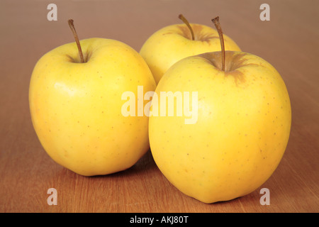 Äpfel, Golden Delicious Stockfoto